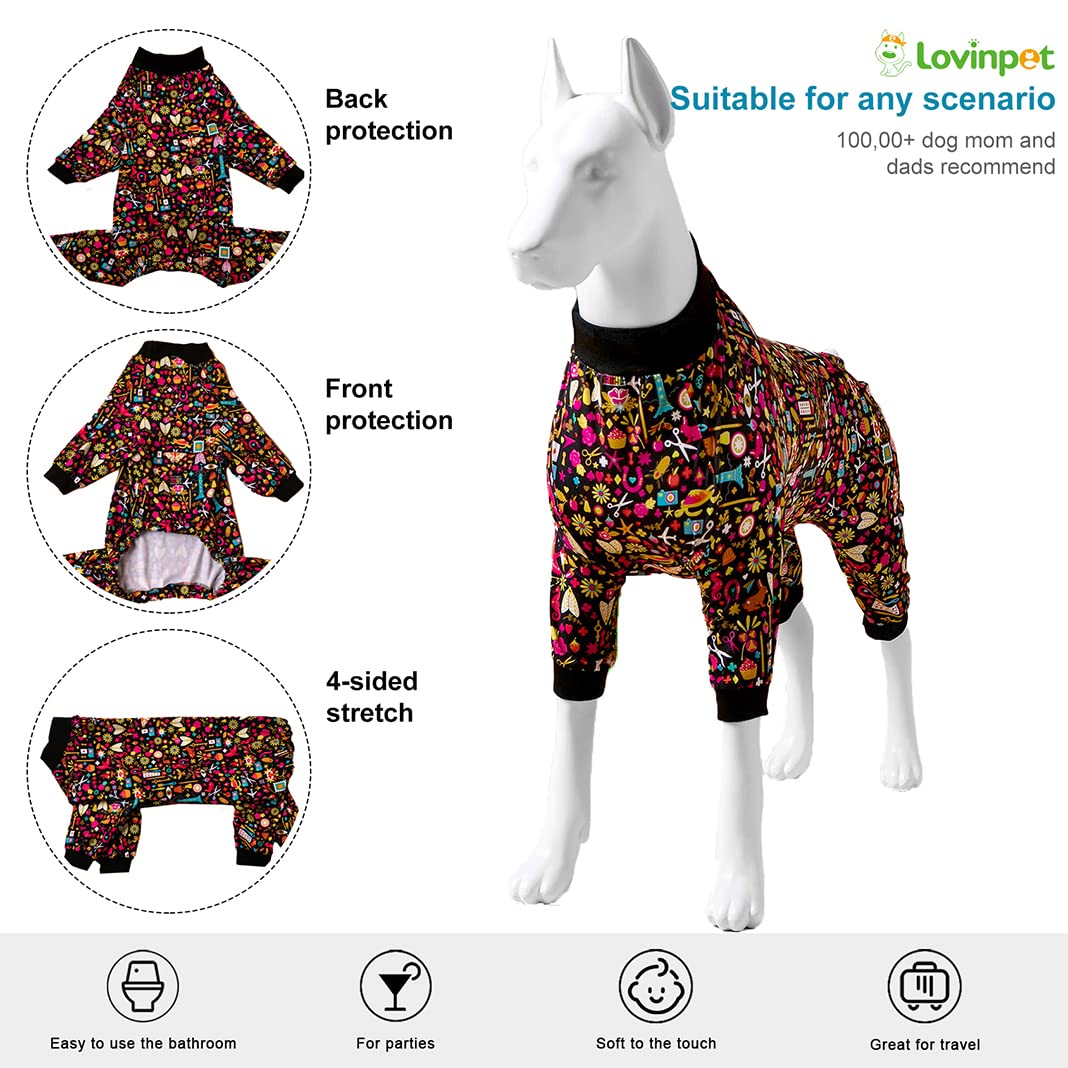 LovinPet Pijamas para Pitbulls posquirúrgico para recuperación suave sin irritación.