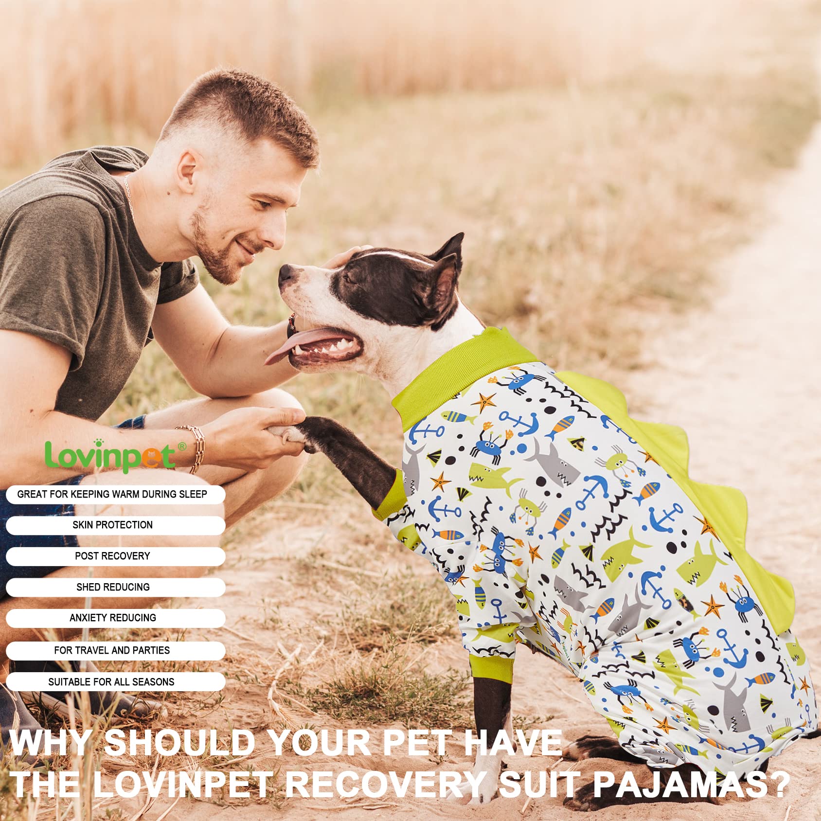 LovinPet pijamas talla XL para perros grandes como el husky.