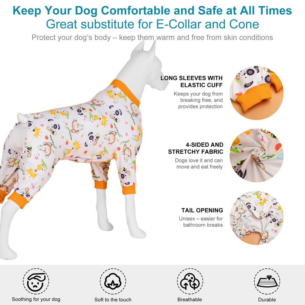 Pijamas lavables a máquina de LovinPet tela duradera y elástica