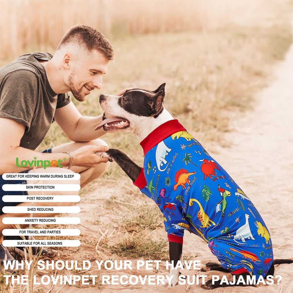 LovinPet Pitbull grande, estampado Mundo Perdido detalle: estilo divertido para cualquier ocasión