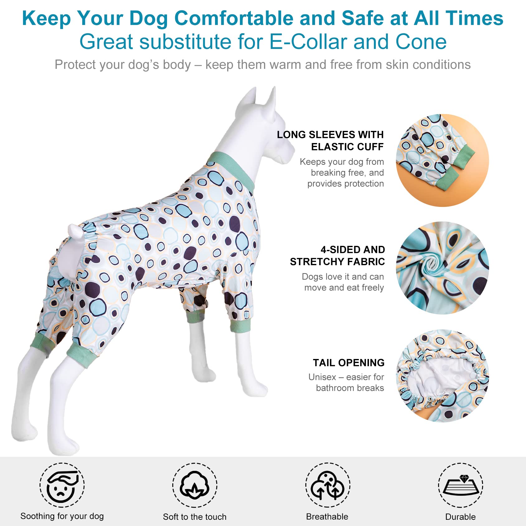 LovinPet Pitbull ropa-relajacion-ansiedad para calmar al perro
