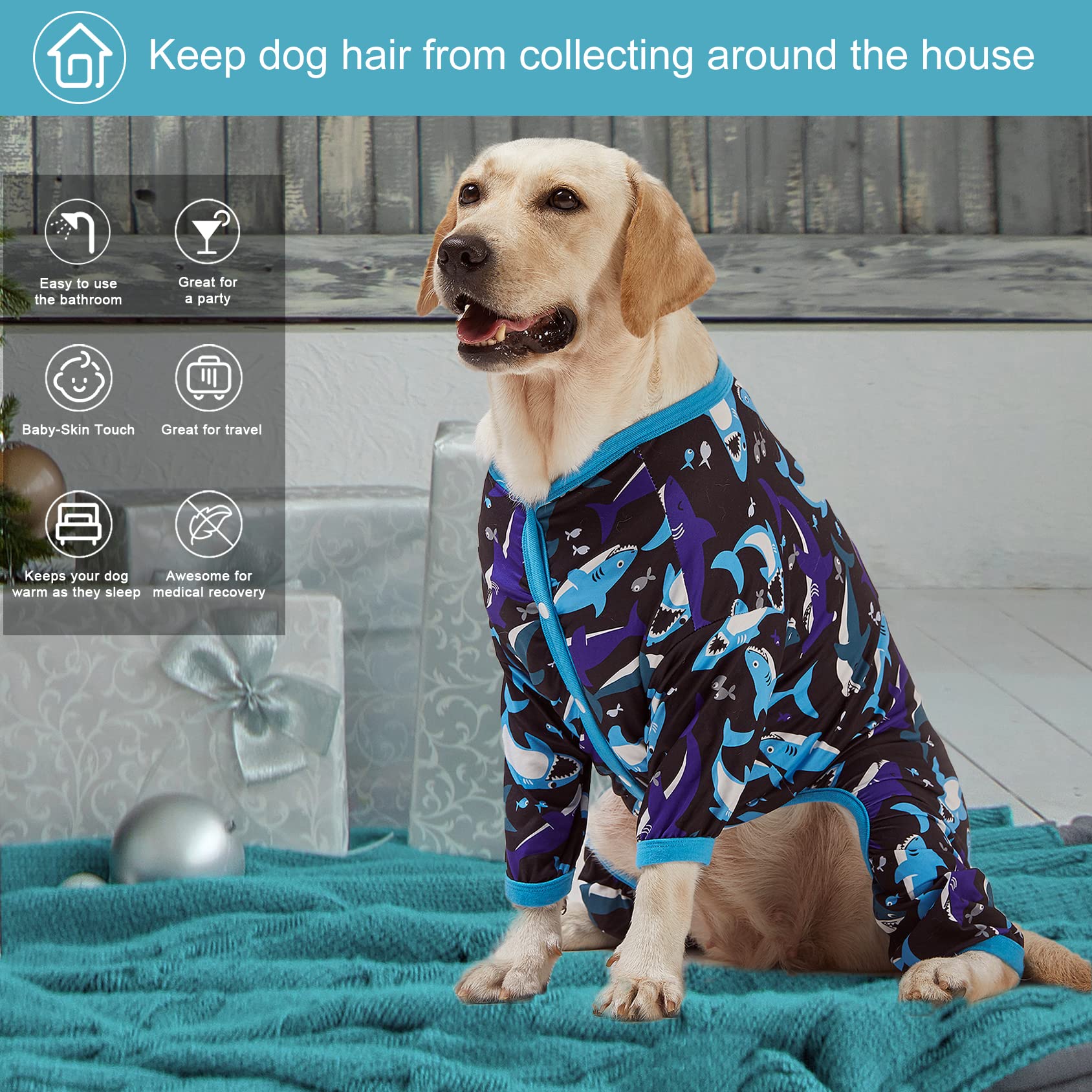 LovinPet pijama pitbull para uso diario, cómodo y transpirable.