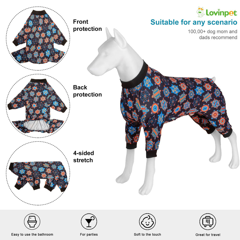 LovinPet PJS Bodysuit para perros medianos, tela suave y elástica para mayor movilidad.