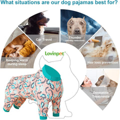 Cuello redondo en LovinPet pjs, diseño cómodo y seguro.