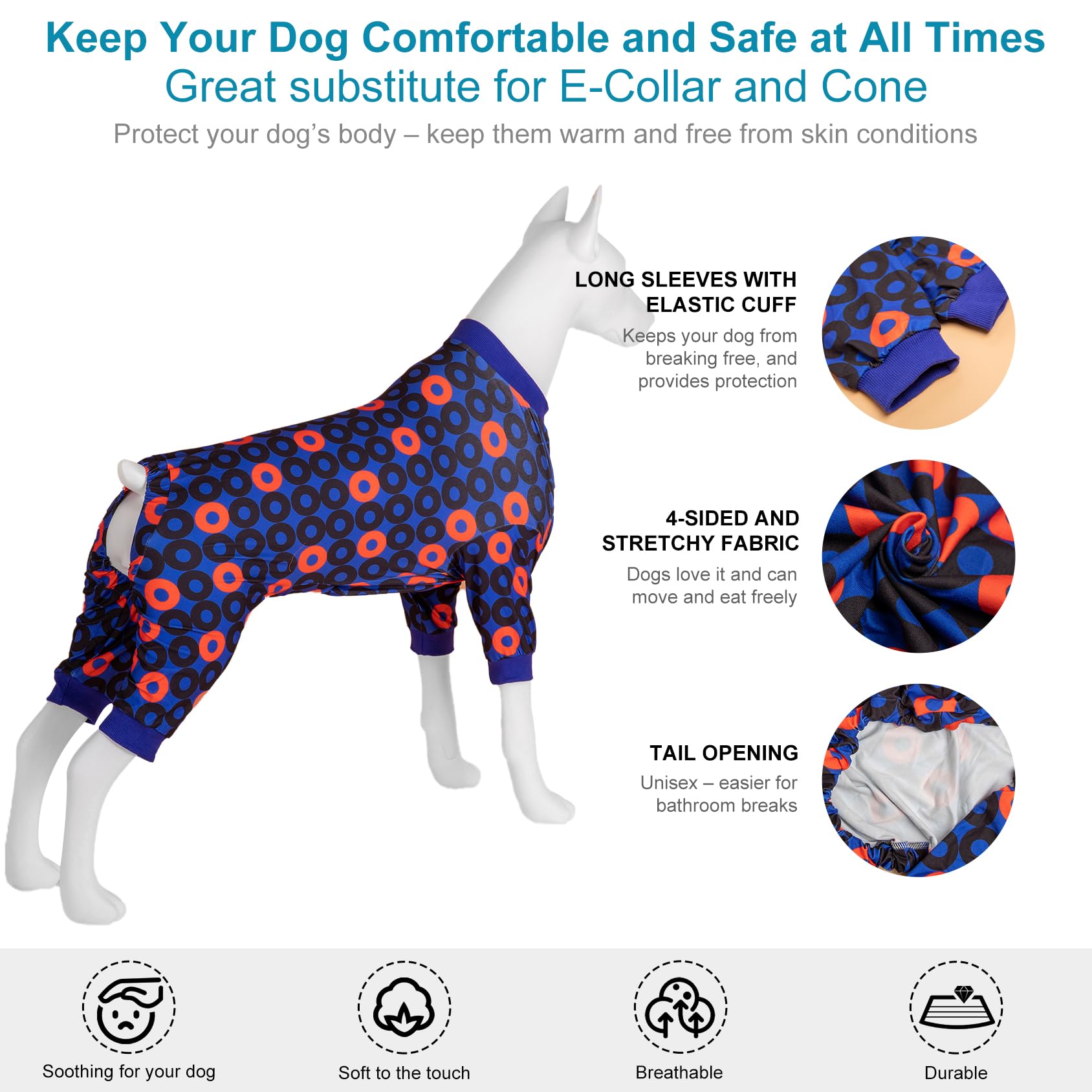 LovinPet PJS para verano, ligero y transpirable