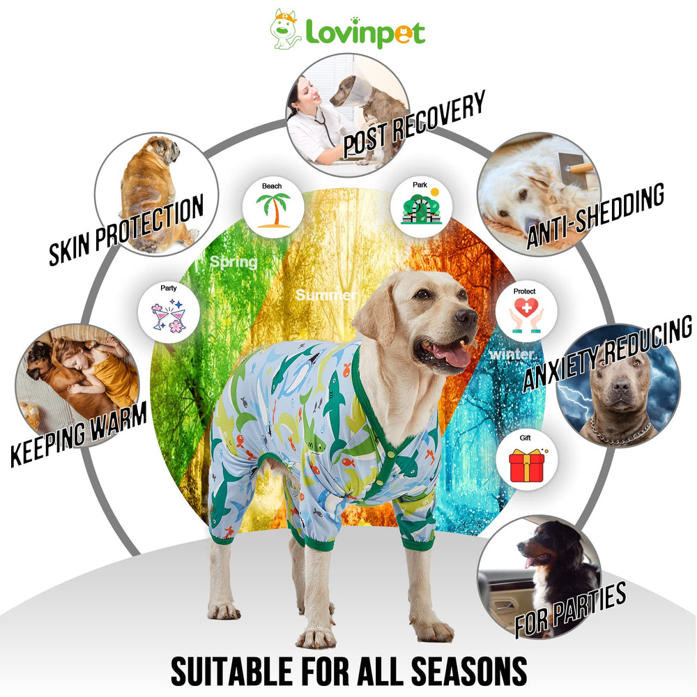 LovinPet protección UV de la camiseta para perro grande.