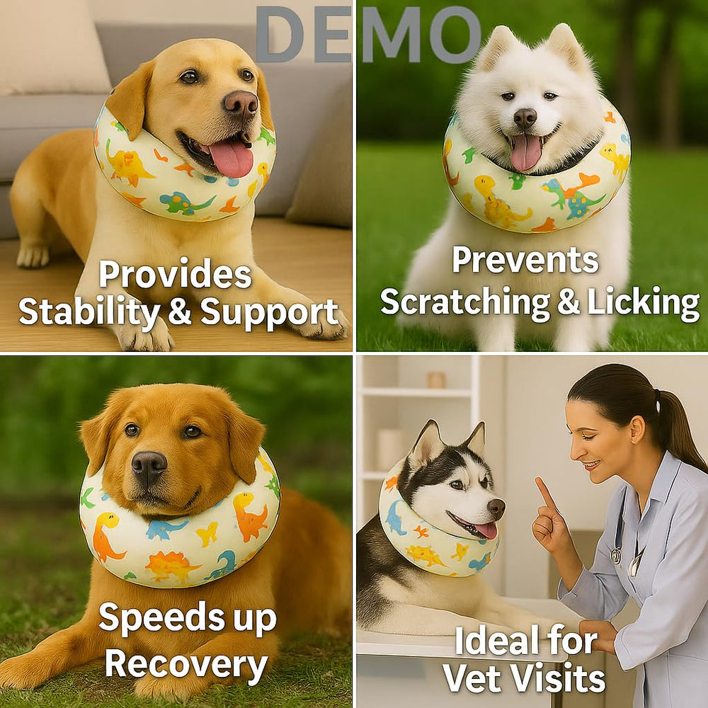 LovinPet collar lavable, fácil de limpiar para uso diario.