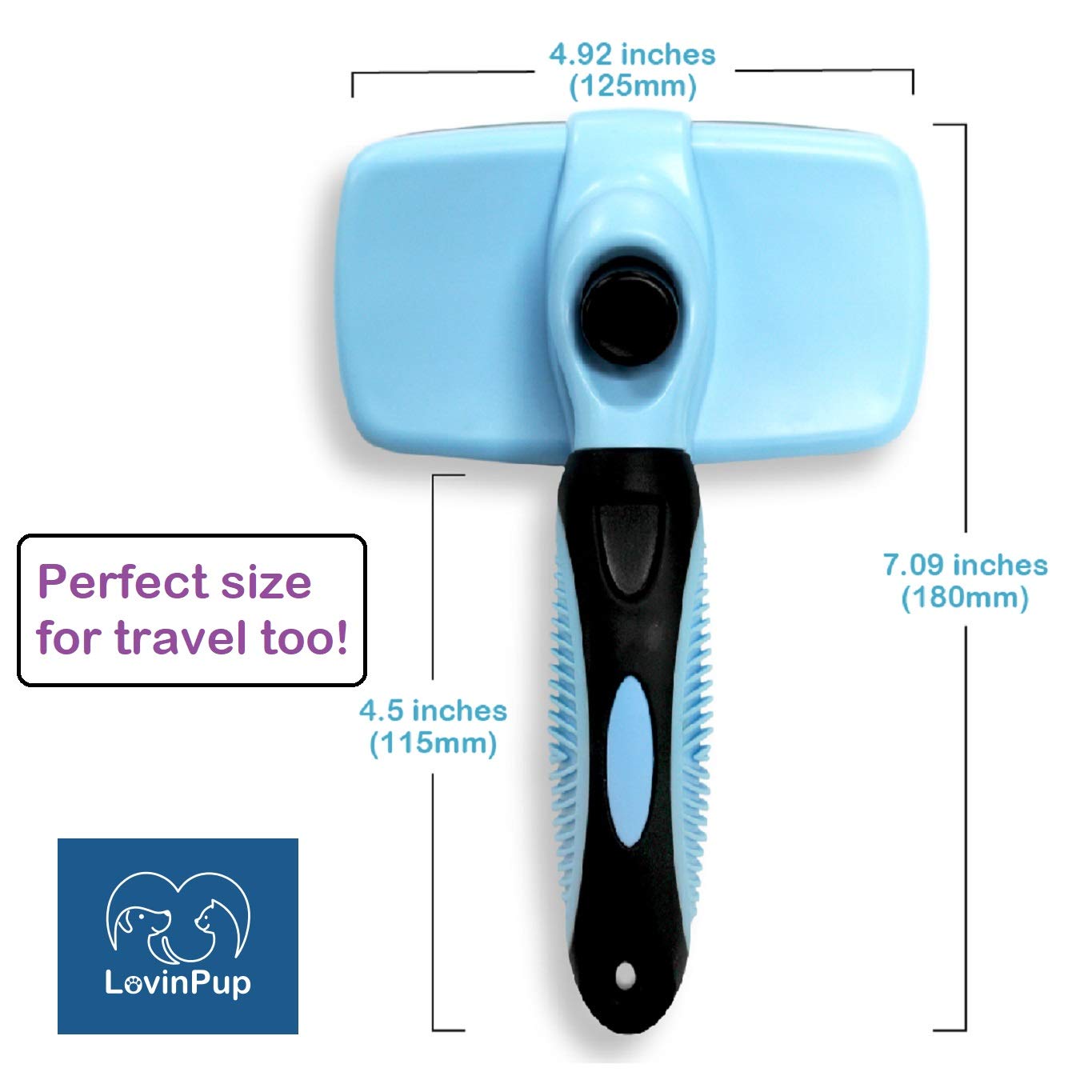 LOVINPUP cepillo deslanador para perros acabado duradero