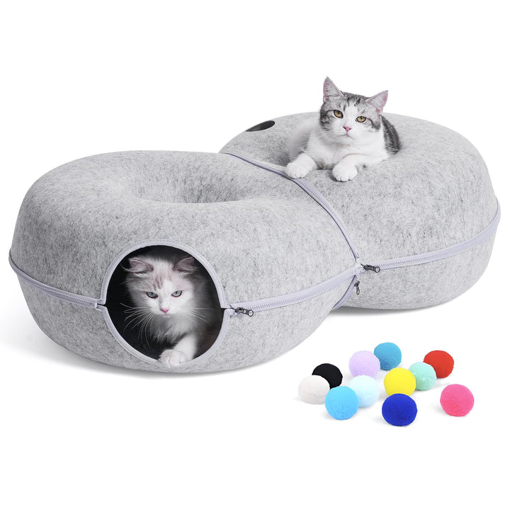 LovIntry túnel gato 8 largo ofrece amplio espacio para descansar y jugar.