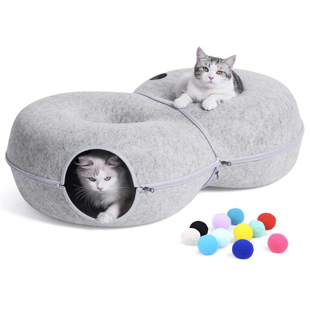 LovIntry túnel gato 8 largo ofrece amplio espacio para descansar y jugar.