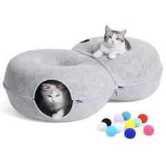 LovIntry túnel gato 8 largo ofrece amplio espacio para descansar y jugar.