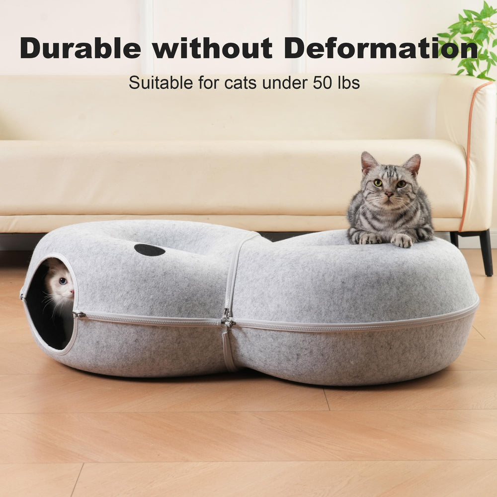 LovIntry túnel gato resistente soporta gatos de hasta 30 libras.