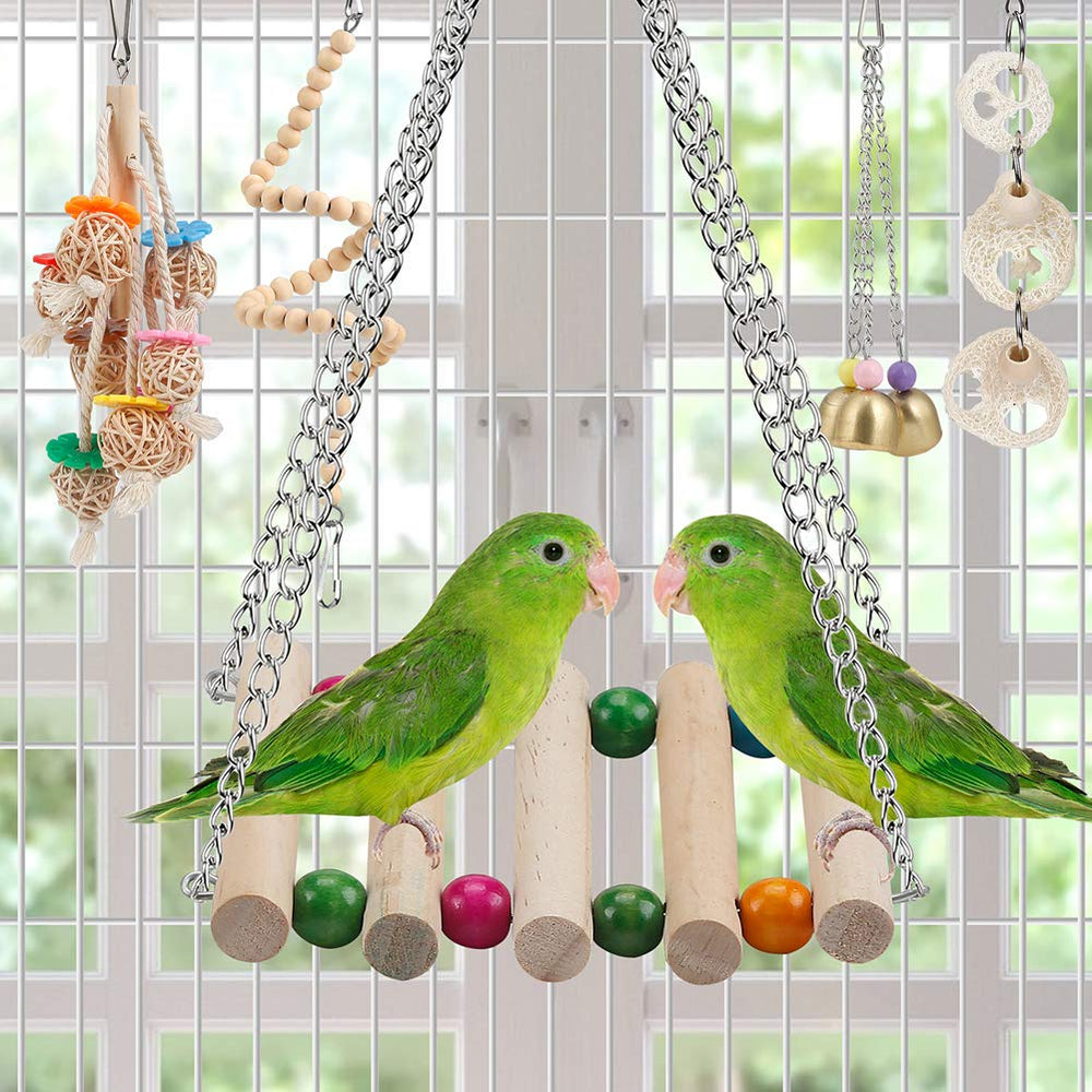 lovyoco hamaca colgante jaula para pajaro, descanso cómodo