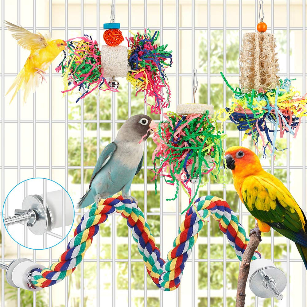 lovyoCoCo Desgarrar papel facilita el rasgado y juego creativo para aves.