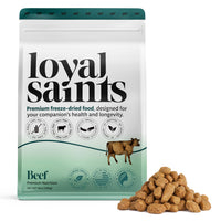 Loyal Saints trozos de res deshidratados, snack proteico para perros selectivos