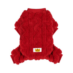 Loyanyy Pijama para perro, cuatro patas, mantiene caliente durante paseos fríos.