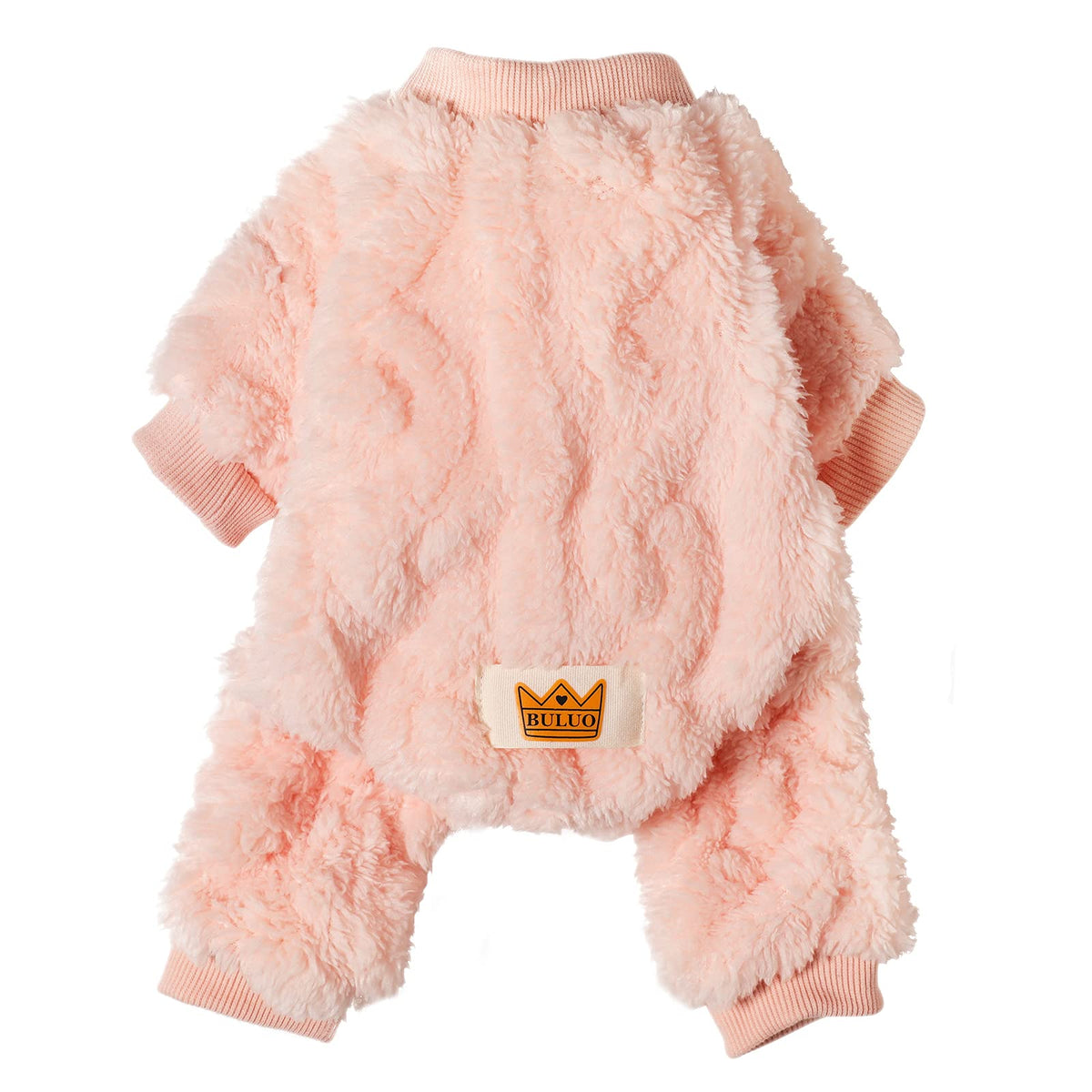 Loyanyy pijama perro rosa, cuatro-patas, mantiene cálido en paseos de invierno.