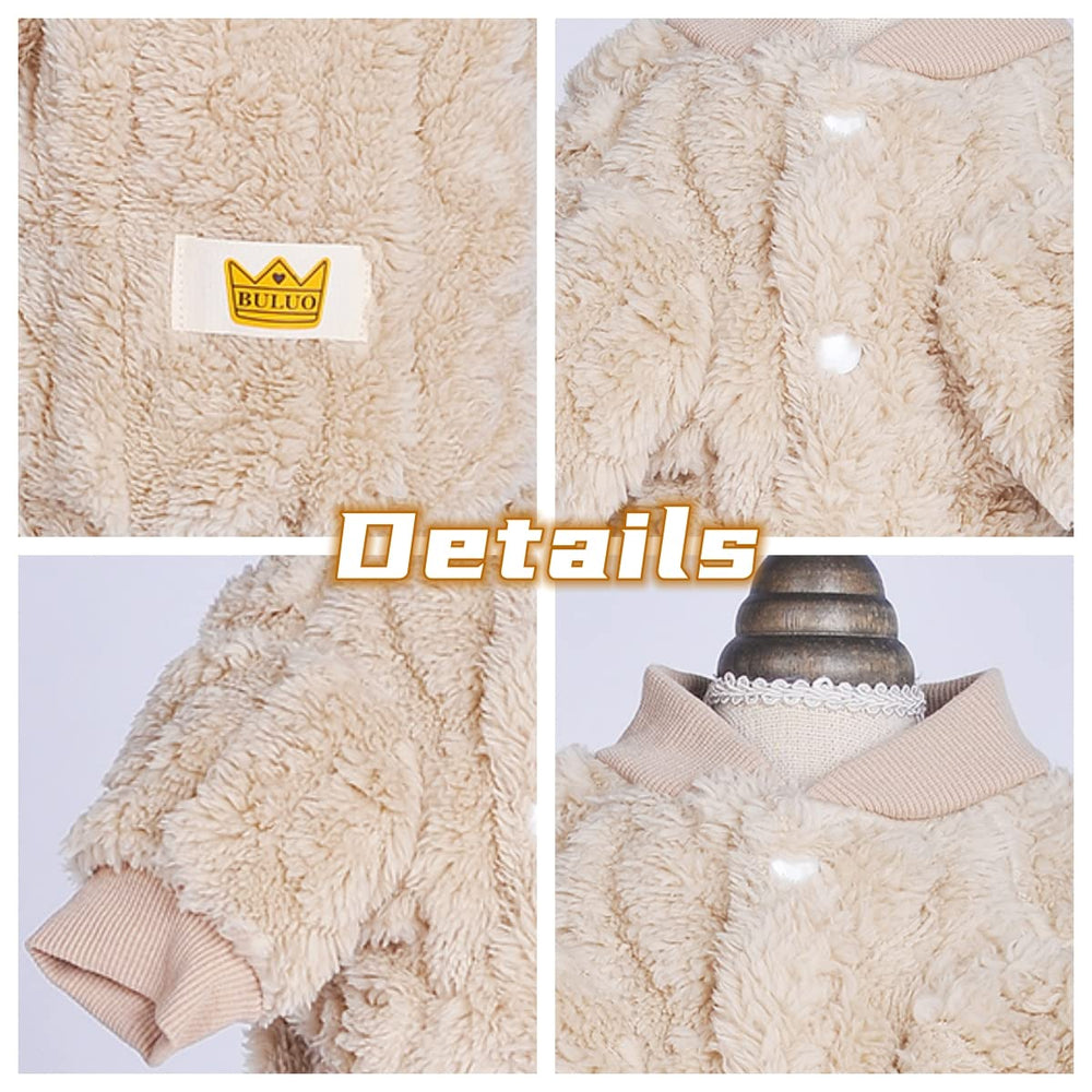 Pijama Loyanyy para perro, ideal para paseos en parque fríos.