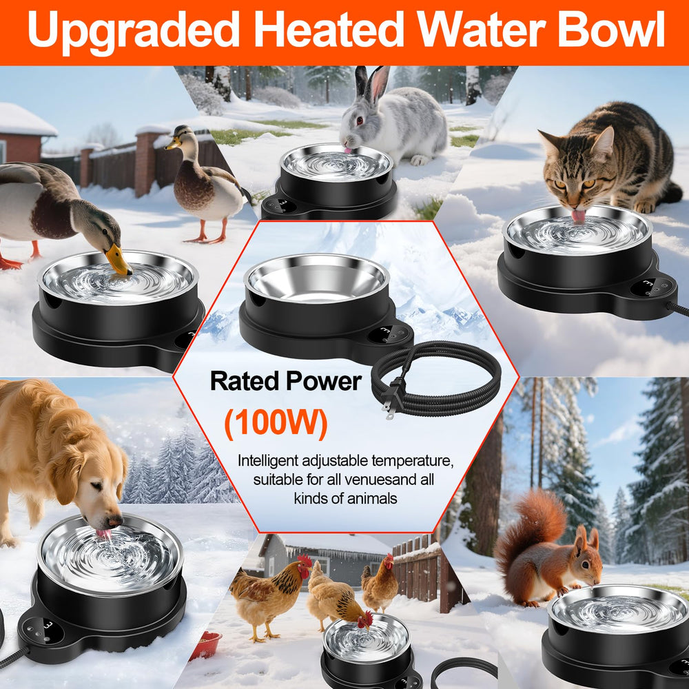 Uso exterior para aves y mascotas pequeñas con tazón LQTTEK, opción versátil.