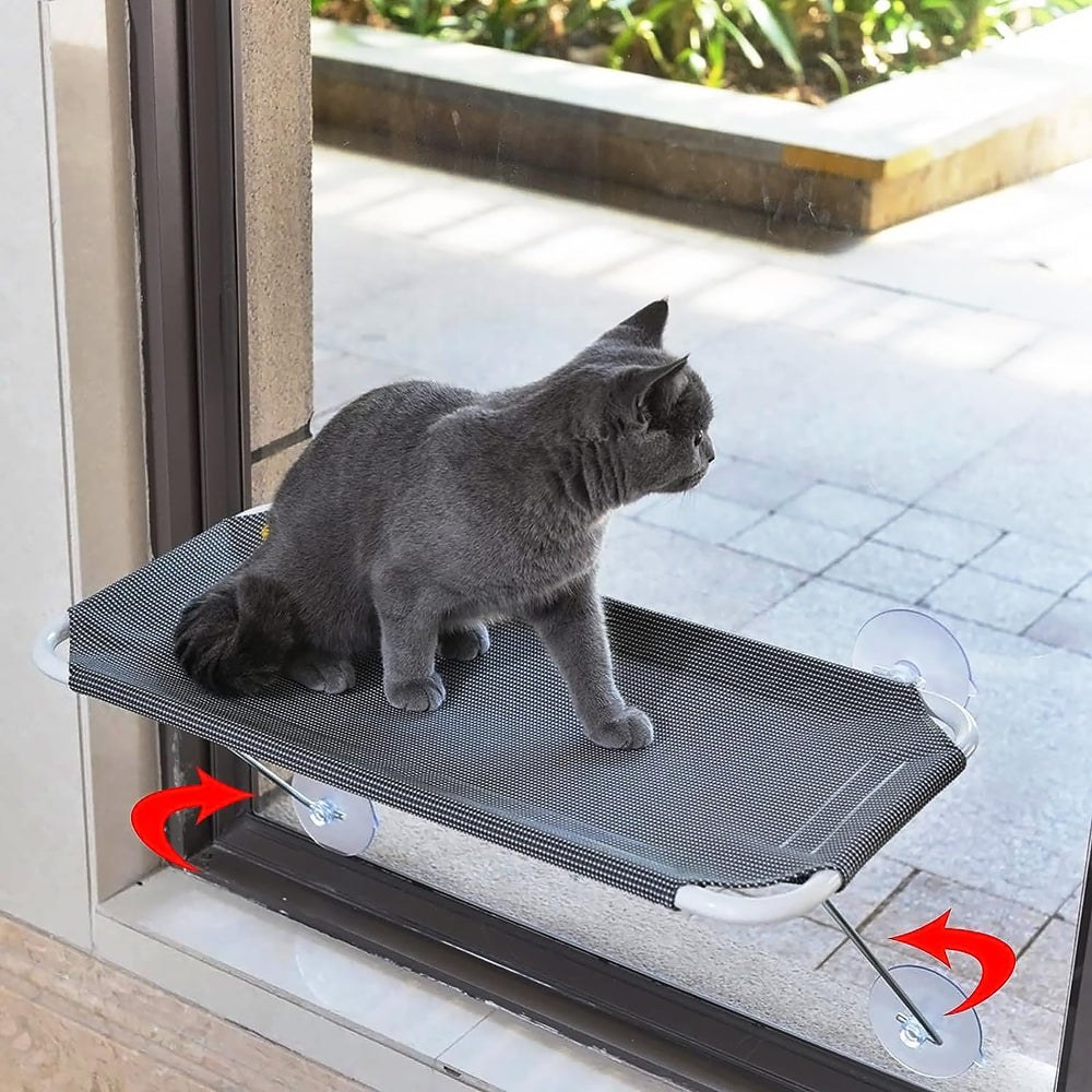 Percha de ventana LSAIFATER con baño de sol 360° para relajación al sol.