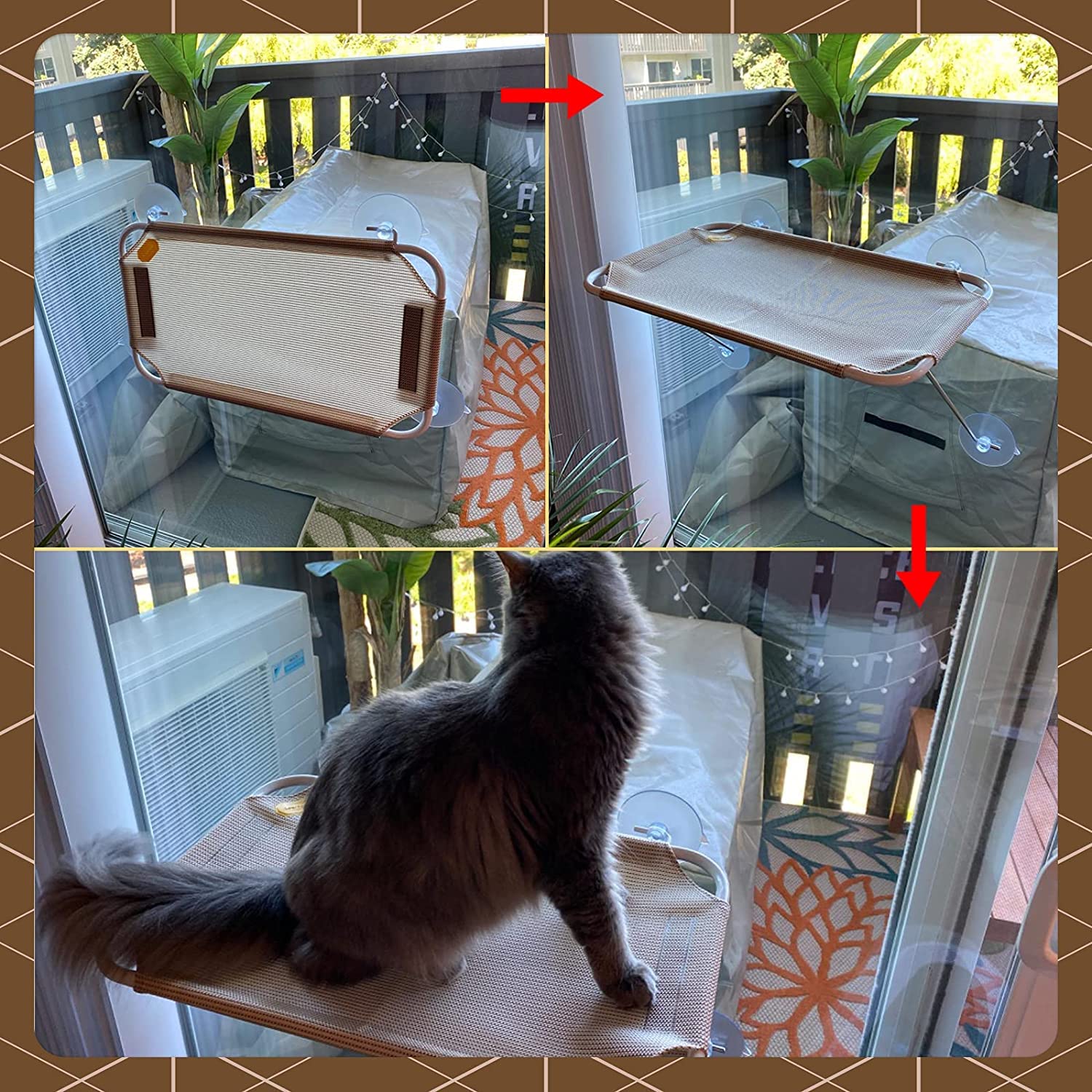 LSAIFATER: ventosas fuertes hasta 50 lb para la percha de ventana.