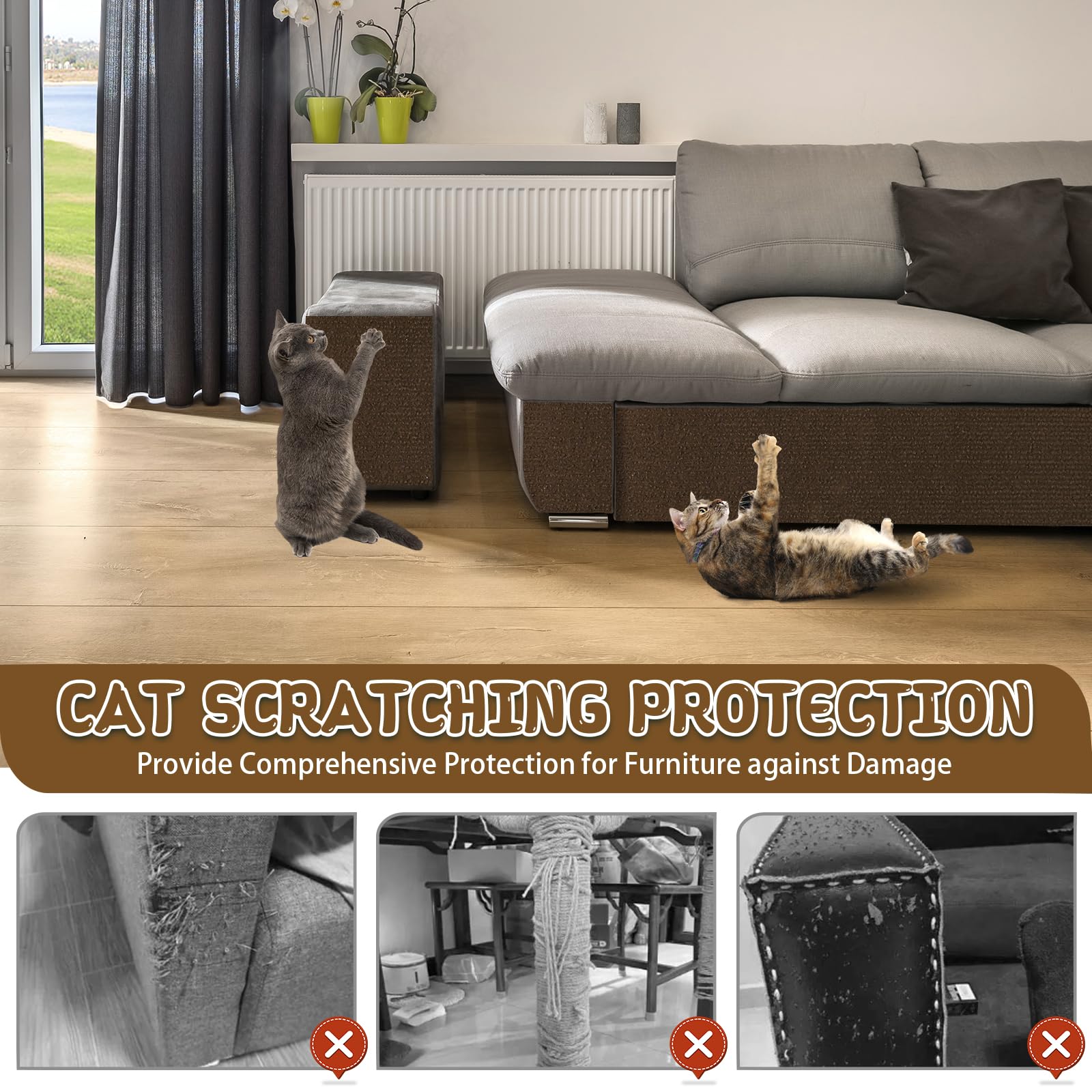 LSGCQ protección de muebles para gatos rasca-gatos suave