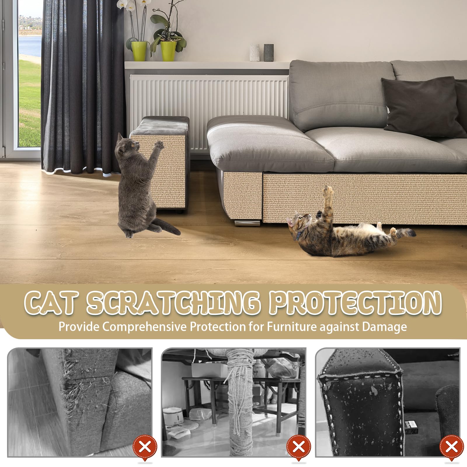 LSGCQ protección de muebles y comodidad para tu gato beis