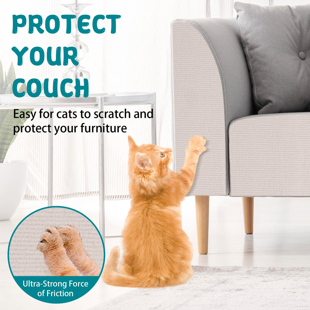 Rascador para gatos LSGCQ para múltiples superficies, ideal para proteger muebles.
