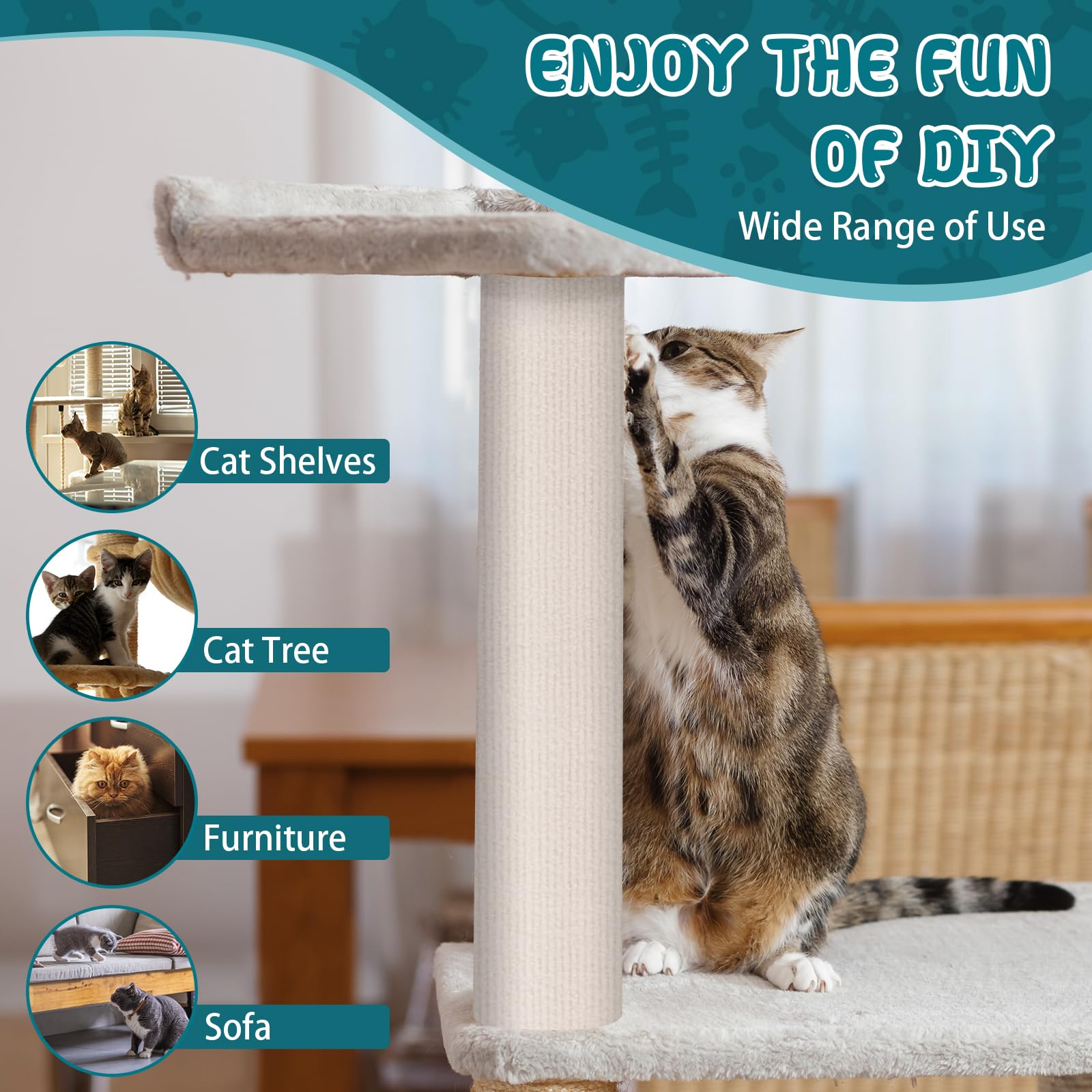 Solución hazlo tú mismo LSGCQ para gatos, fácil de adaptar y crea área de juego ordenada.