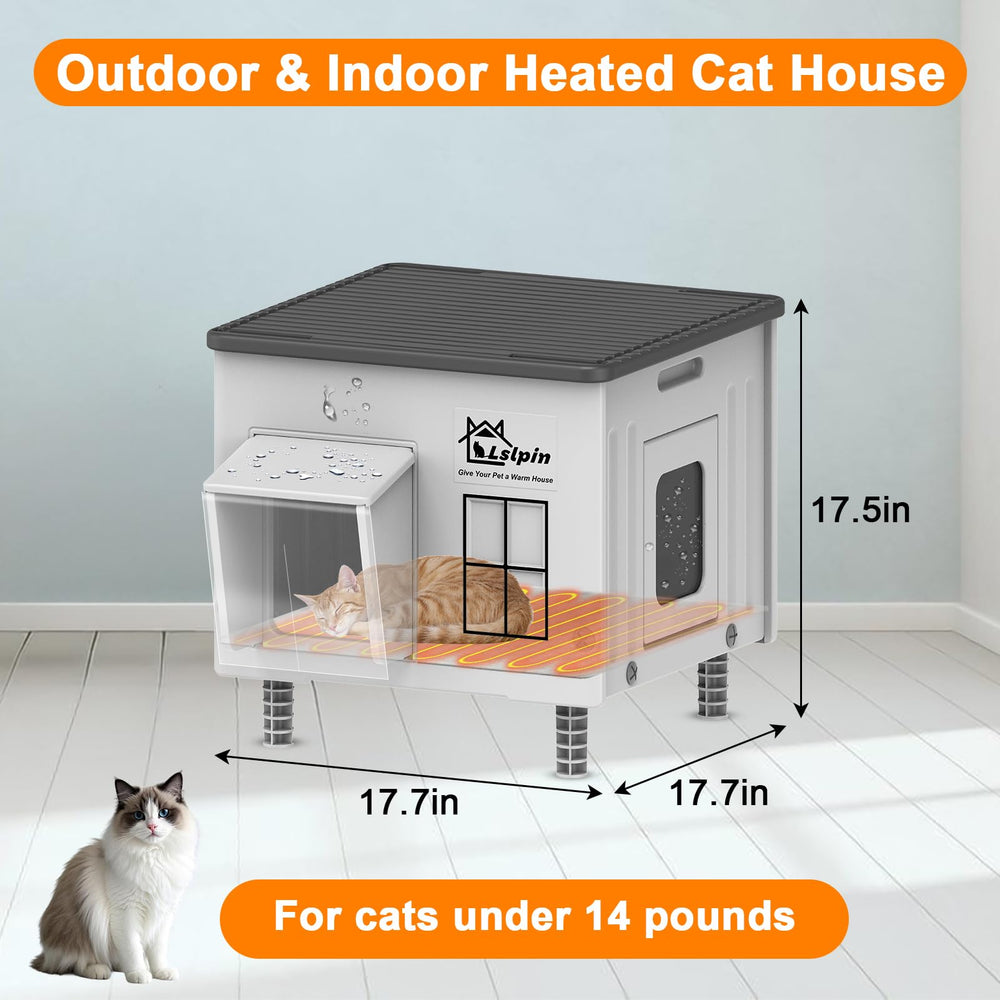 Limpieza fácil de la casa para gatos Lslpin, exterior e interior.