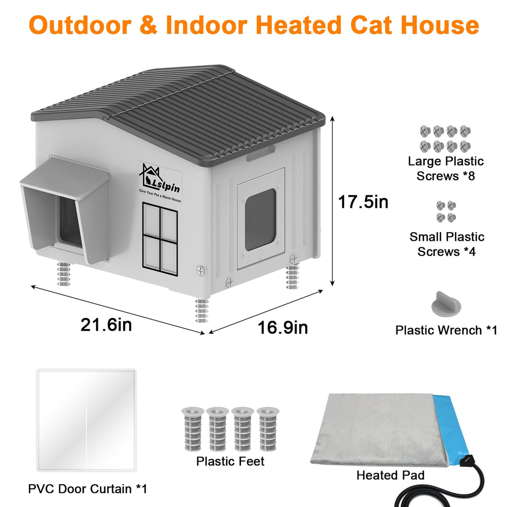 La manta-calefactable-de-lslpin ofrece calor suave para el descanso de tu gato.