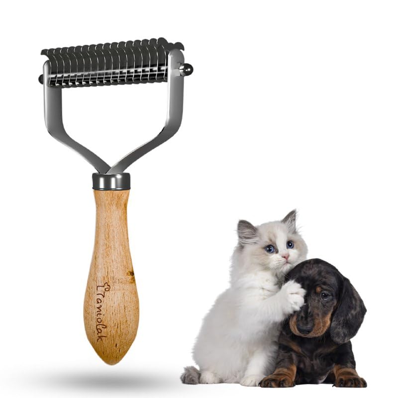 LTANIOLAK herramienta deslanado subpelo para perros y gatos, cuidado suave.