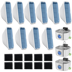 Filtro de agua para gatos LUBERDUSH, mejora purificación y sabor.
