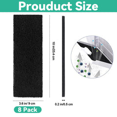 Filtro de carbón activado Lubise, alta absorción para olores de la caja.