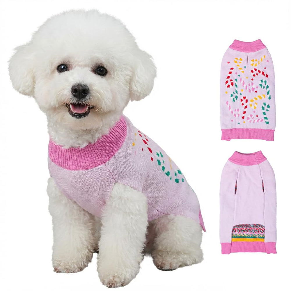 LUBOT suéter para perros con Santa, perfecto para fiestas navideñas y sesiones de fotos.