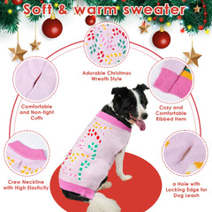 LUBOT suéter para perro, textura suave de invierno que ofrece calidez y movilidad.