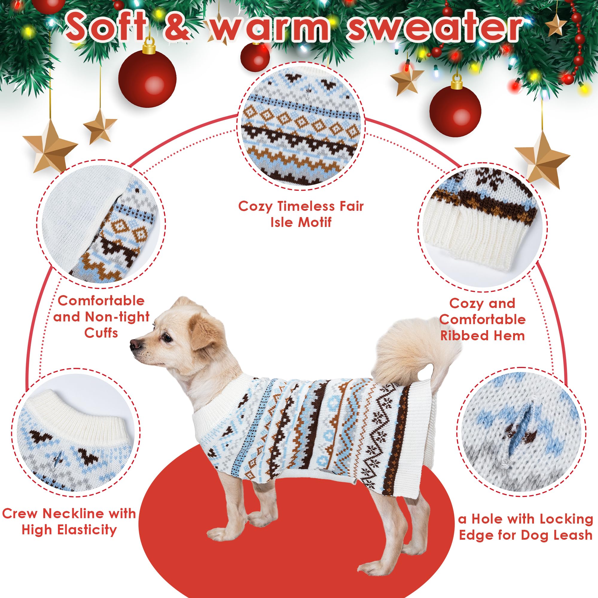 LUBOT suéter perrito con diseño alegre, ideal para fiestas