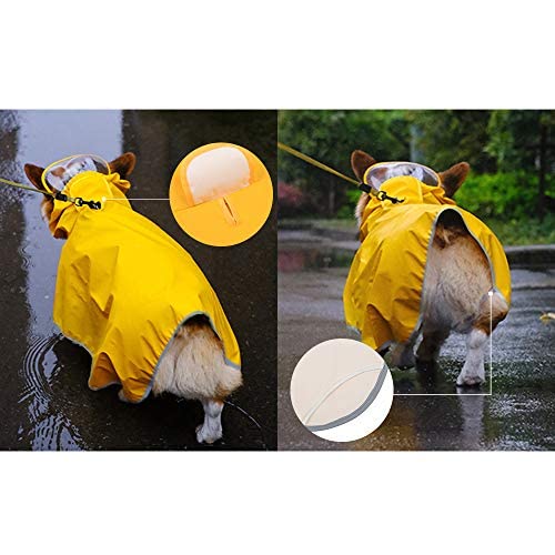 Luccalily bolsillo abdomen capa perro: protege el vientre en días de lluvia.