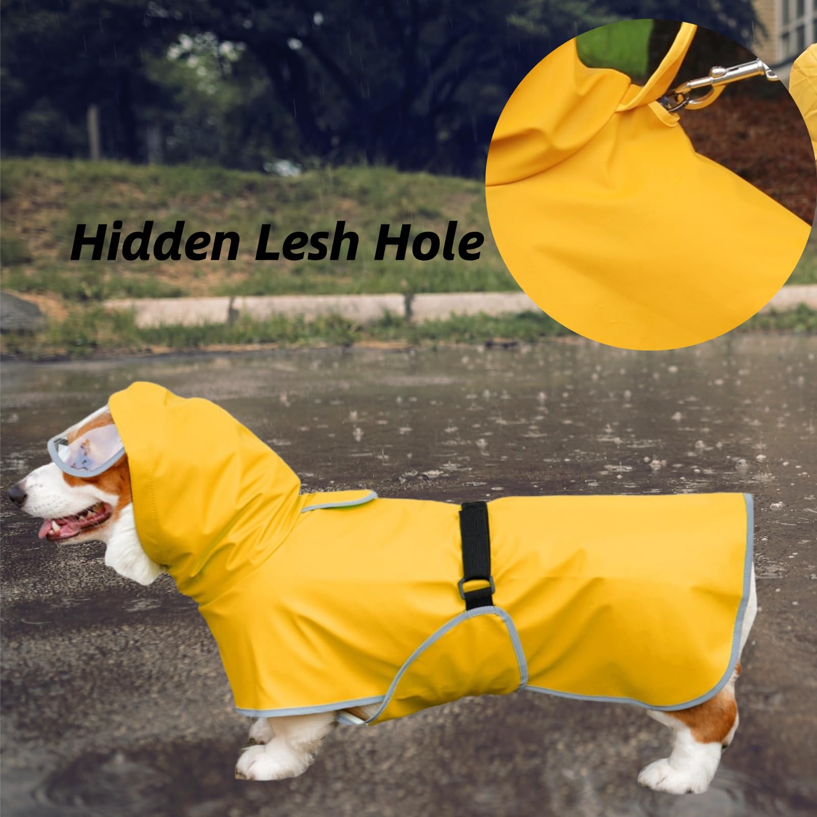 Luccalily tejido impermeable de imitacion cuero para dias de lluvia.