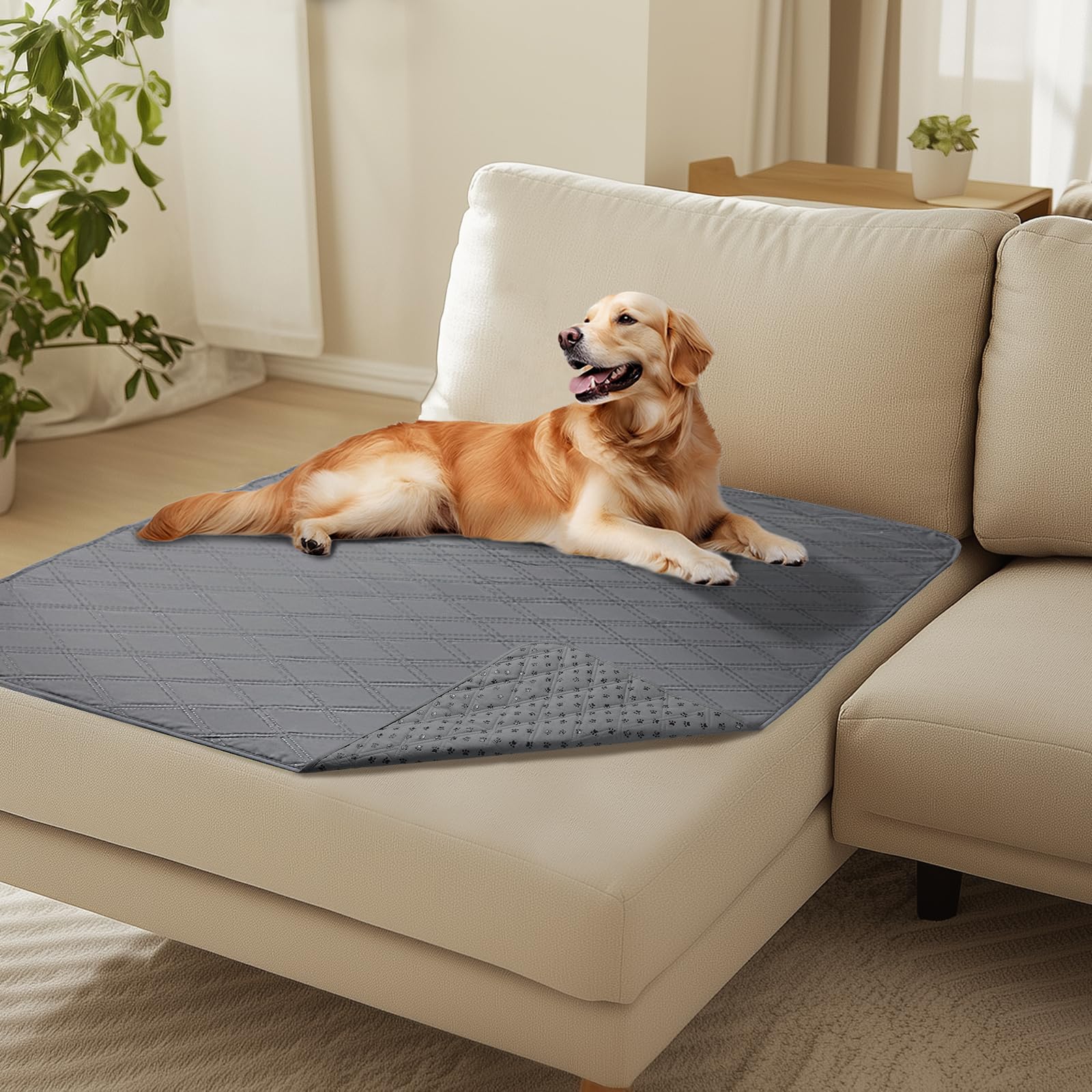 Cobertor impermeable Luciphia para sofá con forro TPU protege muebles