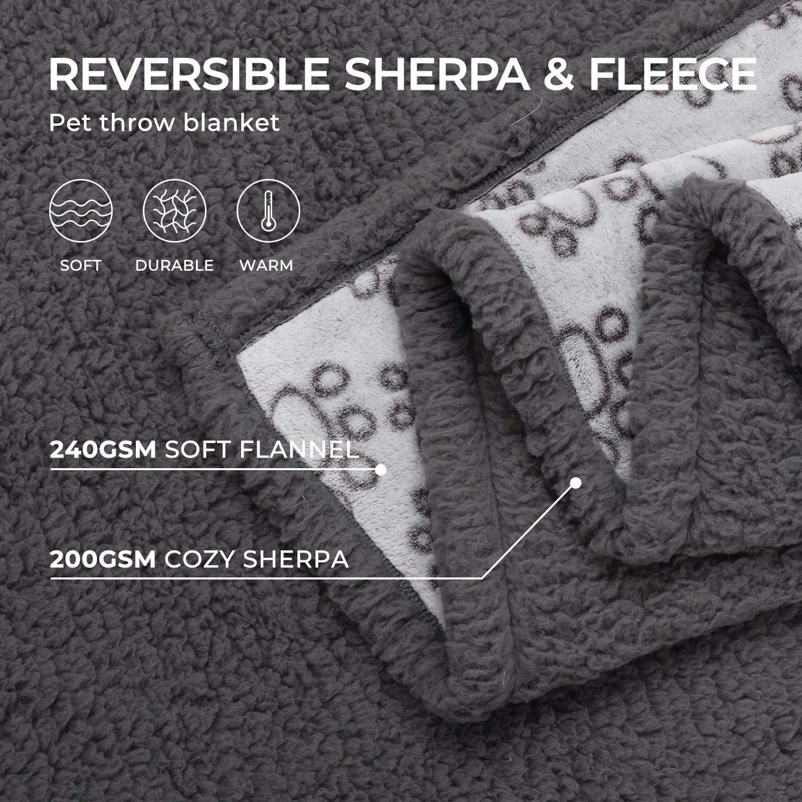 Luciphia Manta Confort Doble Cara Sherpa-Fleece brinda confort lujoso y cálido