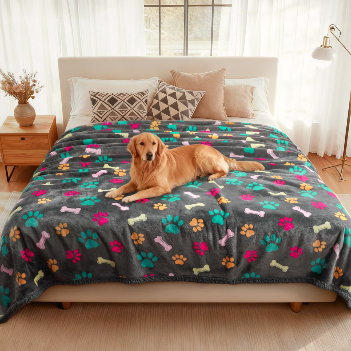 Luciphia manta impermeable para mascotas protege el sillón ante manchas y accidentes diarios.