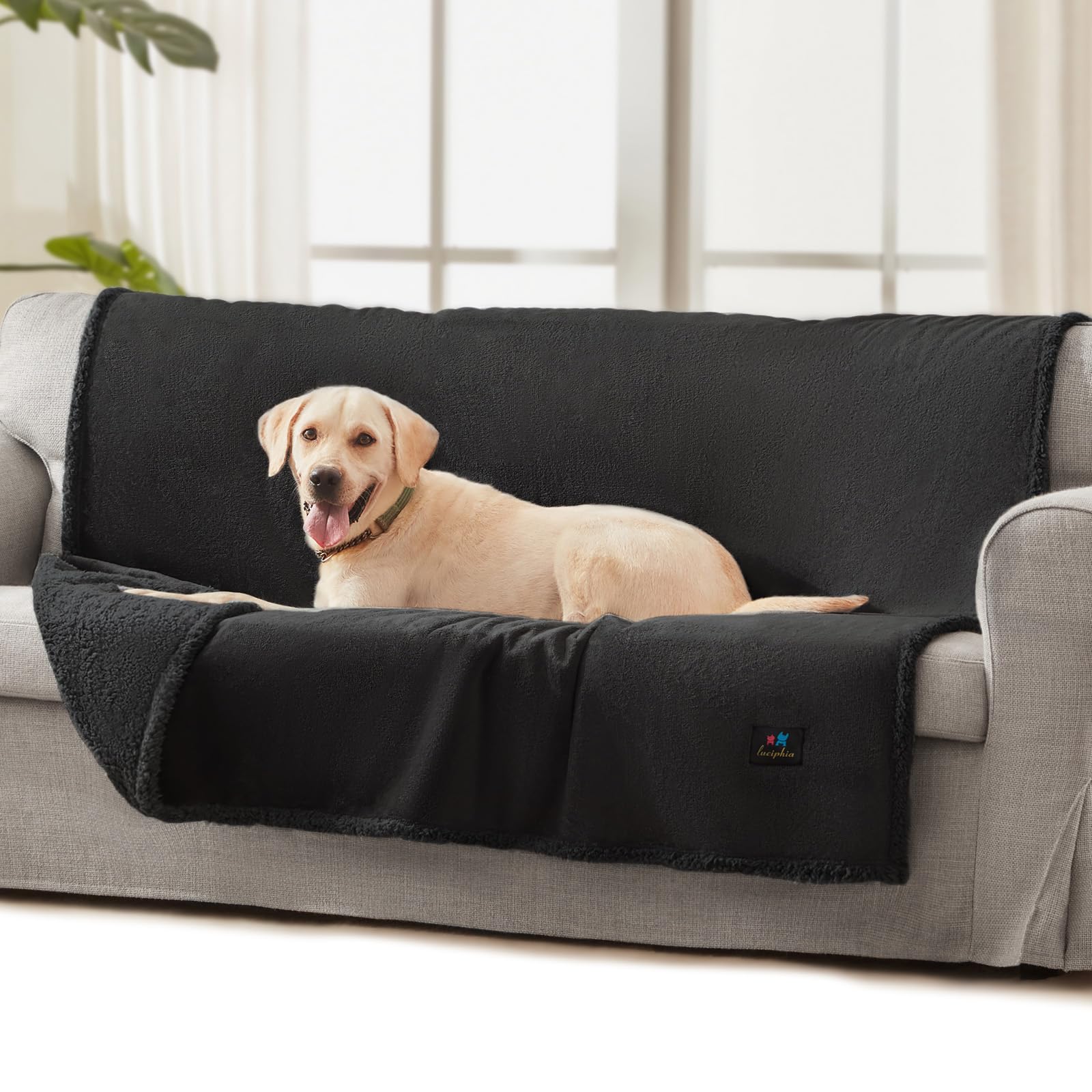 Luciphia manta impermeable para sofá protege el mueble de derrames y pelo.