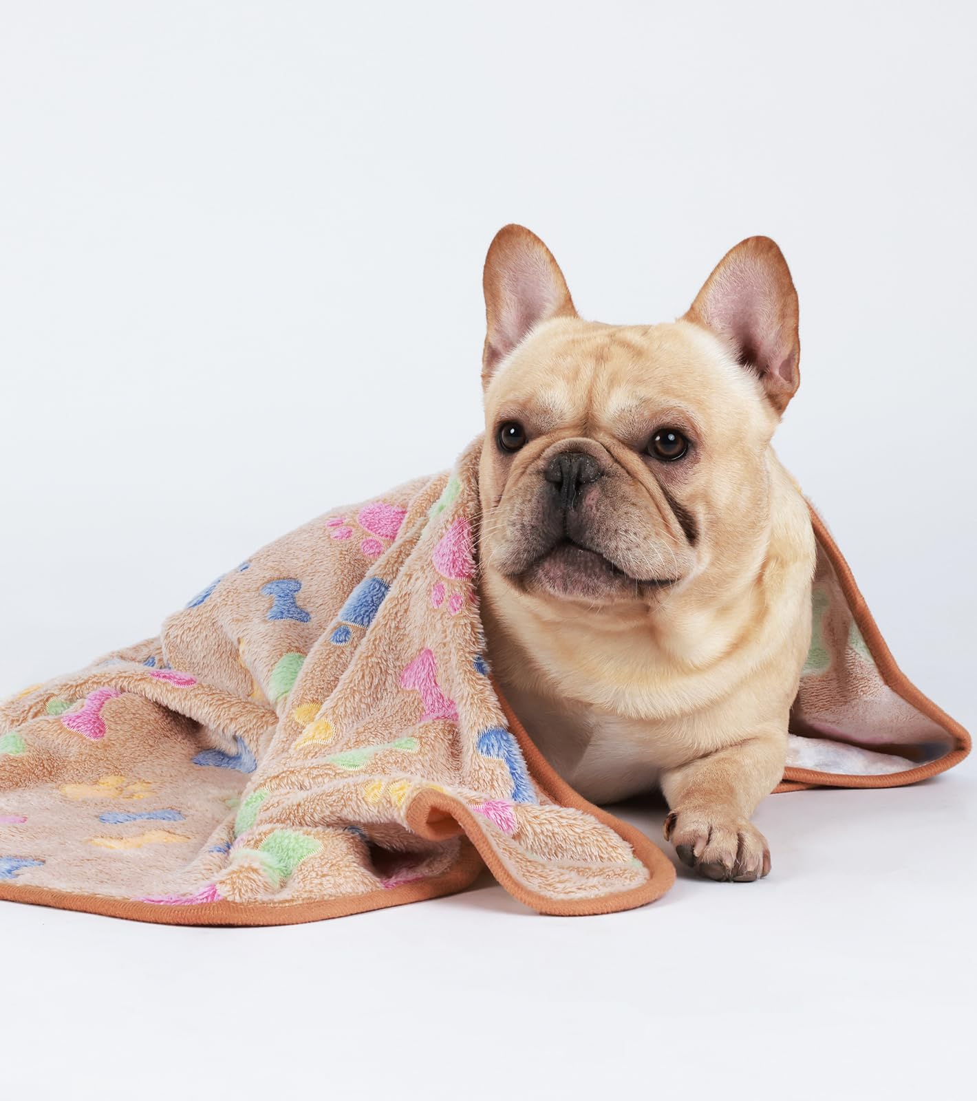 Manta Luciphia de huesos, perfecta para perros y gatos en cama.