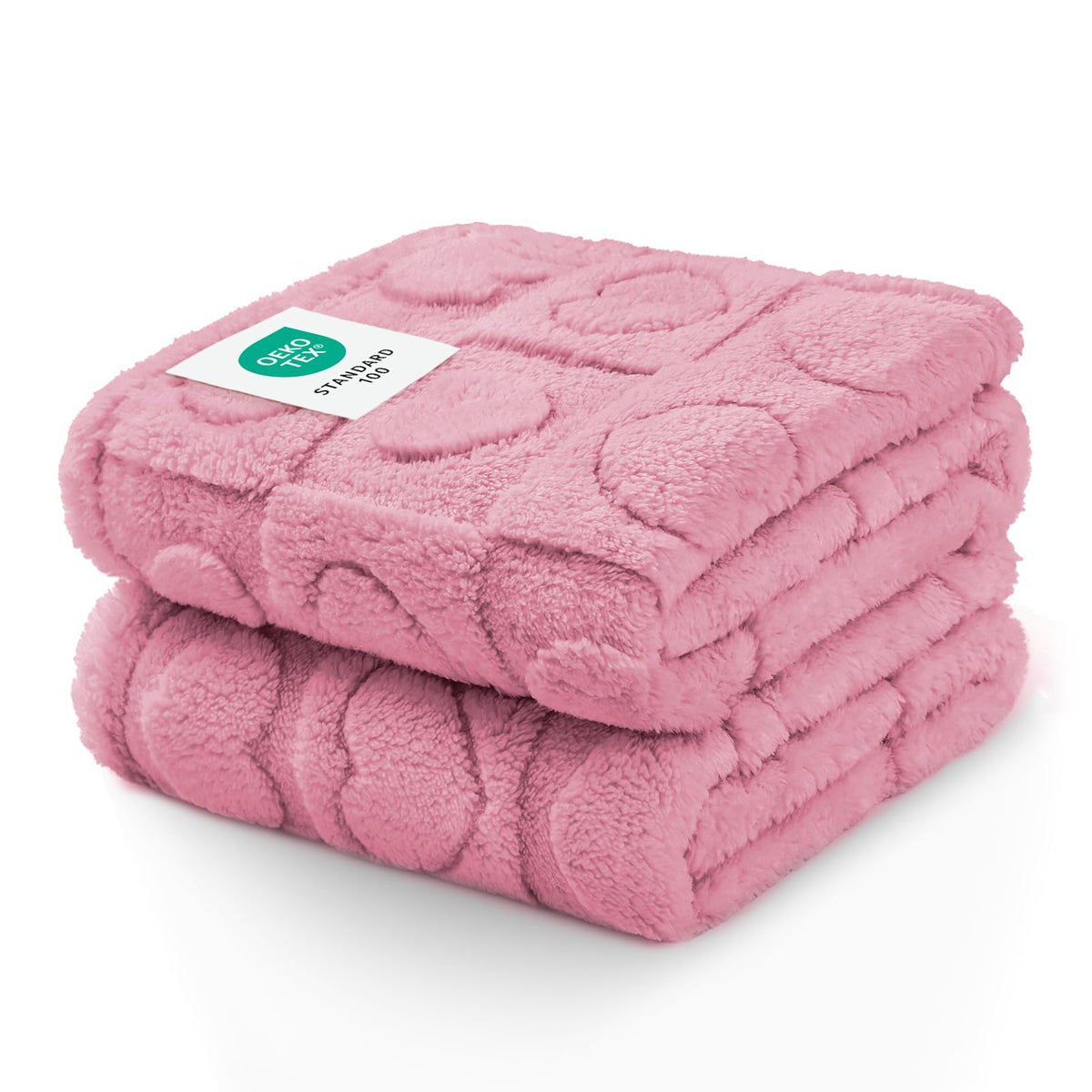 Luciphia manta pequeña para perro, textura coral suave, ideal para descanso diario.