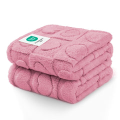 Luciphia manta pequeña para perro, textura coral suave, ideal para descanso diario.