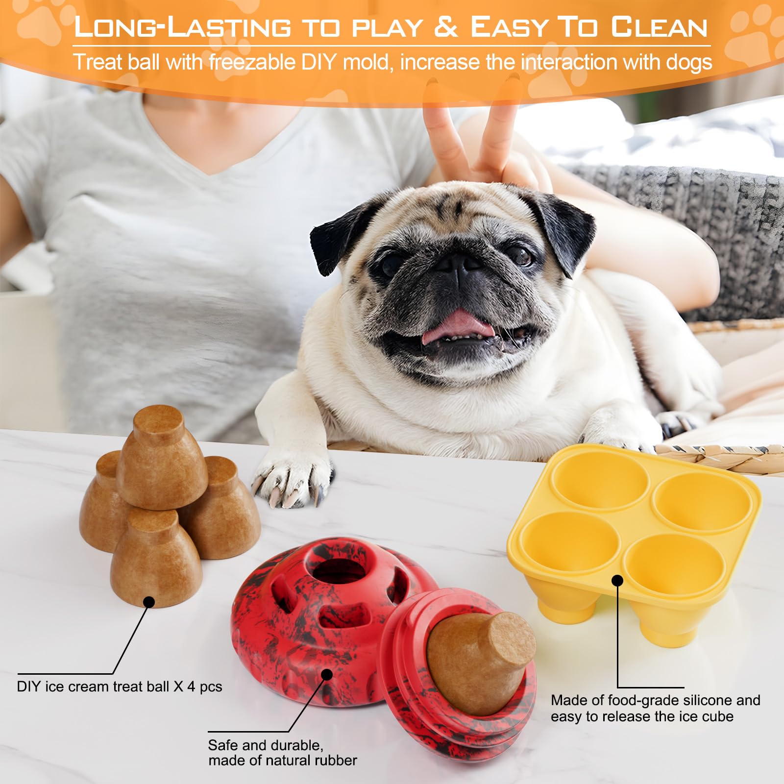 Luckdoor Juguete para perro compatible con tamaños medianos y grandes