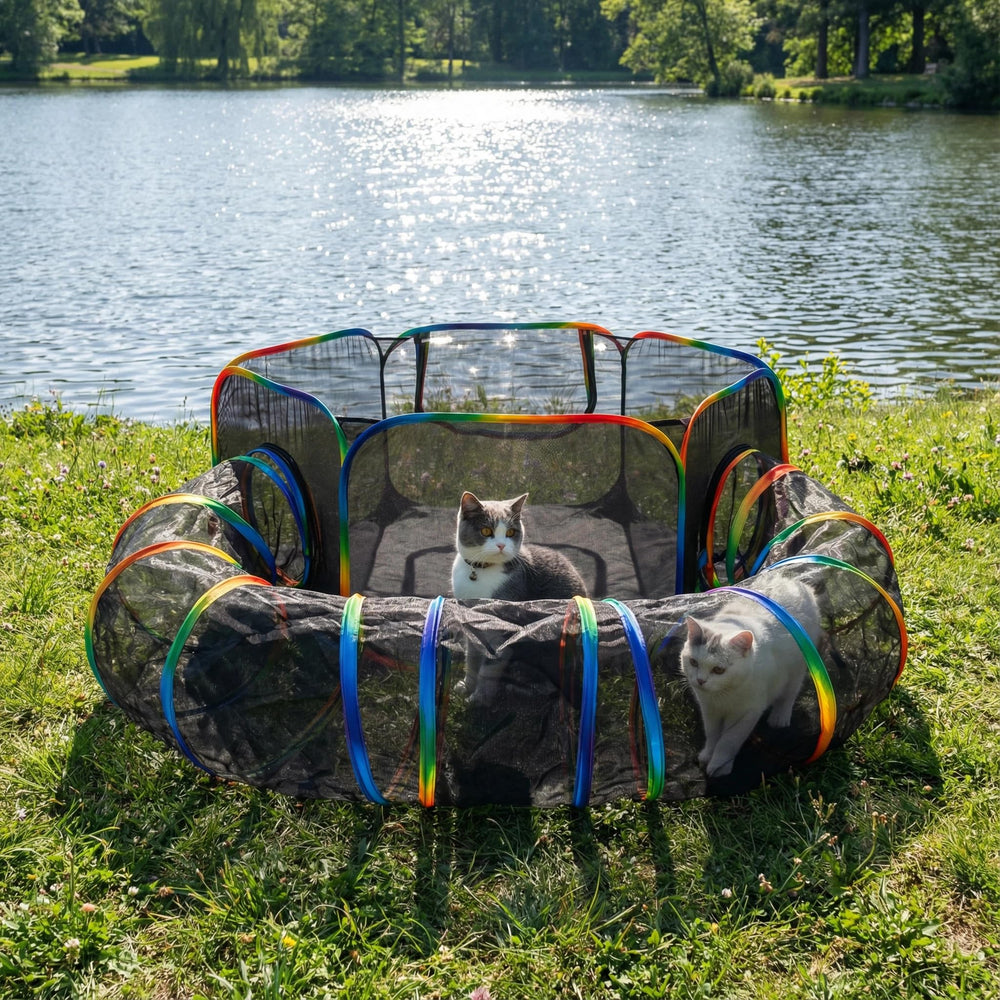 LUCKITTY Catio para uso exterior, disfrute seguro y protegido
