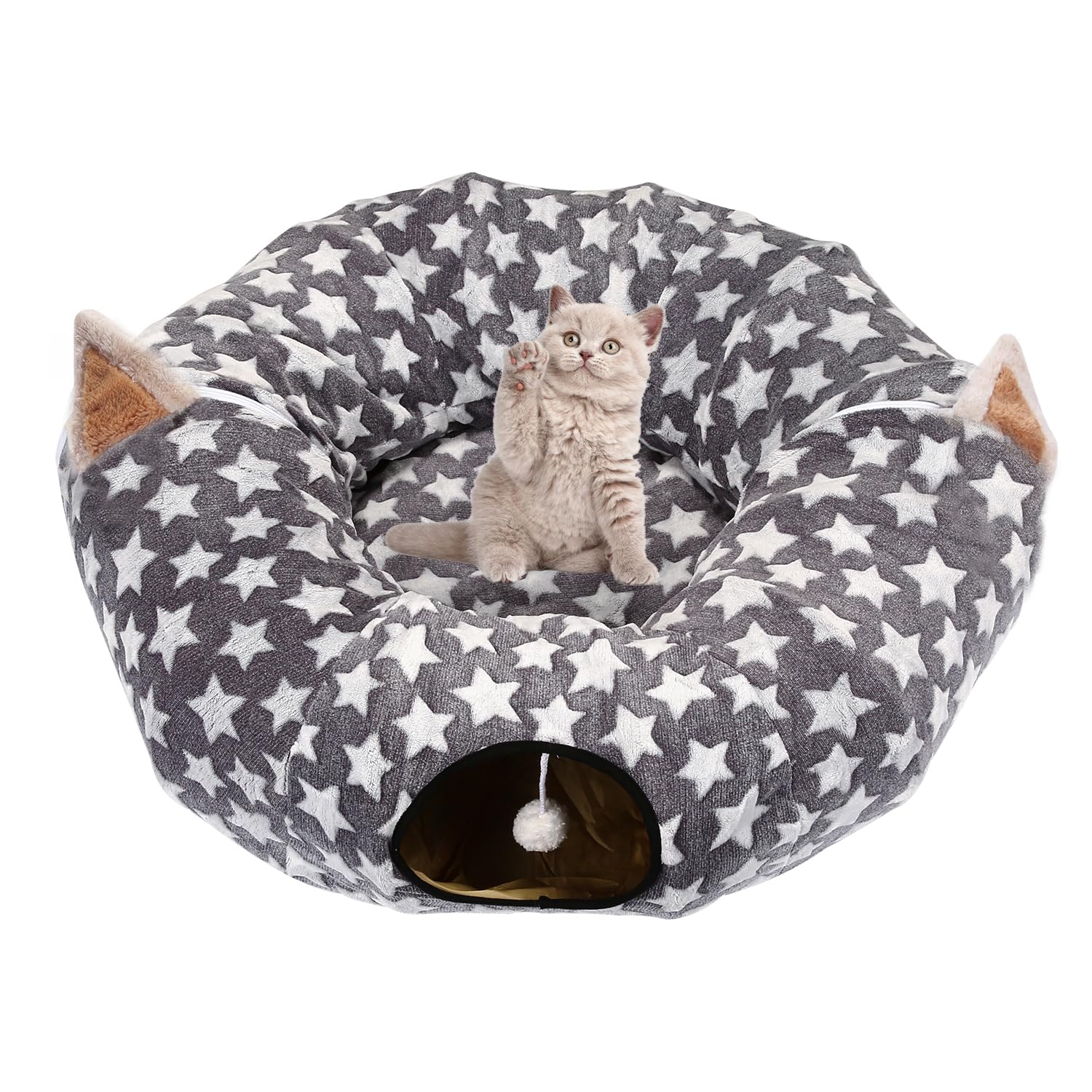 LUCKITTY tunel complemento navideño, ideal junto al arbol para mascota