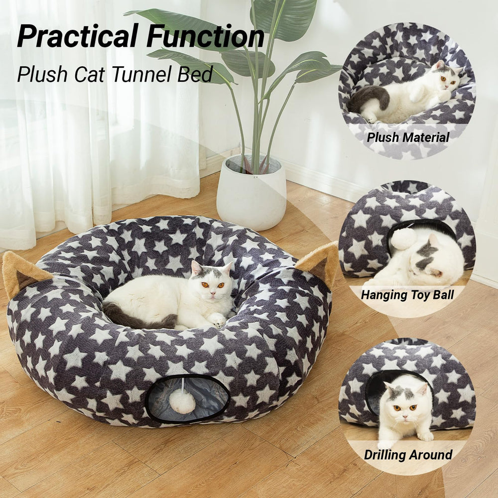LUCKITTY tunel gato díametro 10 pulgadas, ideal para explorar